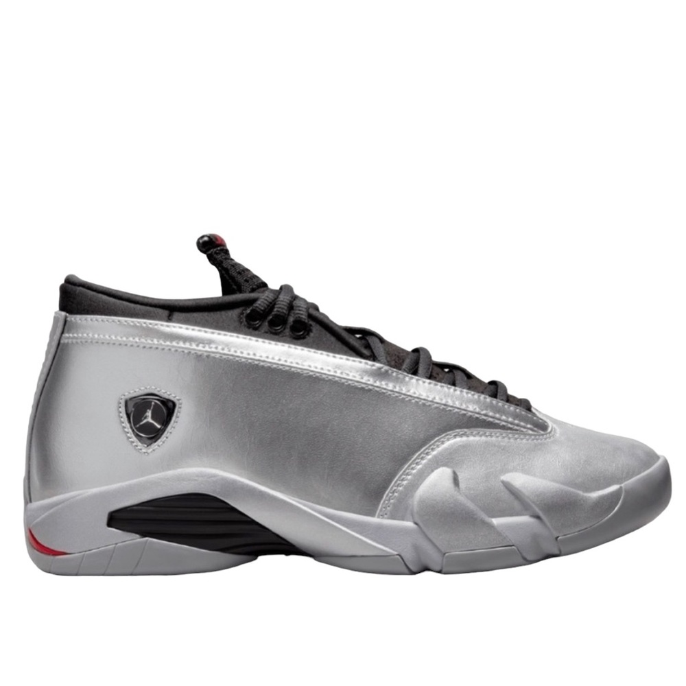 Air Jordan 14 Retro Low Silver Metallic Sneakers Women’s Size 7.5